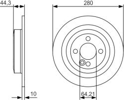 Bosch Disc Frana 0986479A08 Mini Mini/Mini Clubman