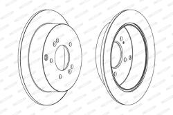 FERODO Disc Frana Ddf1493C Hyundai Highway/Santa Fé I/Trajet/Tucson/Ix35