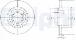 DELPHI Disc Frana Bg4133 Hyundai Terracan (BG4133)
