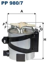 FILTRON Filtru Combustibil Pp980/7 Renault Megane Ii/Scénic Ii