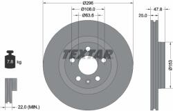 TEXTAR Disc Frana 92323905 Lynk & Co 01 Volvo Xc40 Volvo Asia Xc40 (92323905)