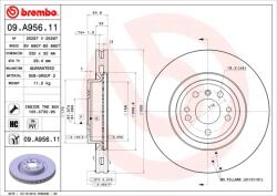 BREMBO Disc Frana 09. A956.11 Brabus 35Mr Mercedes-Benz Gle/M-Class (09.A956.11)