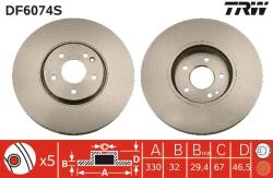 TRW Disc Frana Df6074S Chrysler Crossfire Mercedes-Benz Clk/E-Class T-Model/Slk