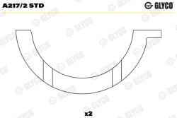 GLYCO Saiba Distantier, Arbore Cotit A217/2Std Citroën Berlingo/Berlingo Multispace/C1