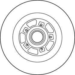TRW Disc Frana Df6127Bs Renault Megane Ii/Scénic Ii