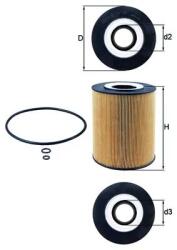MAHLE Filtru Ulei Ox146D Erf Ecm/Ect Man E2000/F2000/Hocl/Lion´S/Lion´S City/Ng/Nl/Tga (OX146D)