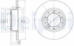 DELPHI Disc Frana Bg3982C Land Rover Defender/Defender Pick Up