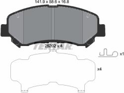 TEXTAR Set Placute Frana, Frana Disc 2520201 Dongfeng Fengdu Mx6 Haima (Faw) 8S/S5 (2520201)