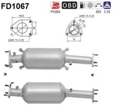 AS Filtru Funingine/Particule, Sist. De Esapament Fd1067 Honda Cr-V Iii (FD1067)