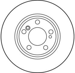 TRW Disc Frana Df2757 Chrysler Crossfire Mercedes-Benz 124/124 T-Model/C-Class/Clk