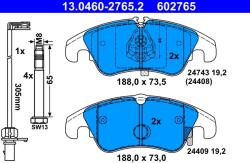 ATE Set Placute Frana, Frana Disc 13.0460-2765.2 Audi A6 C7/A7/Q5