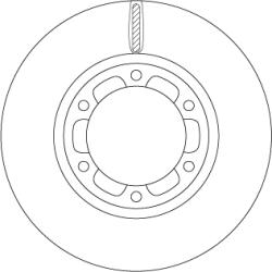 TRW Disc Frana Df6640S Mitsubishi Cantervi/Cantervii