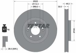 TEXTAR Disc Frana 92341803 Hyundai Kona/Santa Fe Iv/Santa Fe V Kia Sorento Iv (92341803)