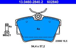 ATE Set Placute Frana, Frana Disc 13.0460-2840.2 Fiat Talento Nissan Nv300/Primastar