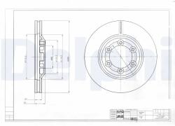 DELPHI Disc Frana Bg4175 Isuzu D-Max I/D-Max Ii/Kb (BG4175)