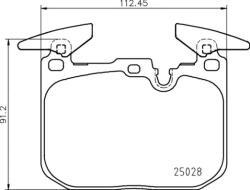 BREMBO Set Placute Frana, Frana Disc P06098 Bmw 1/2 Gran/X1/X2/I8 Mini Mini/Mini Clubman (P06098)