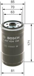 Bosch Filtru Combustibil 1457434198 Alfa Romeo 145/146/156/166 Fiat Brava/Bravo I