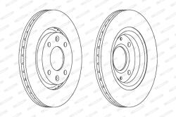 FERODO Disc Frana Ddf1140C Citroën Berlingo / Berlingo First/C-Elysee/C2/C3 Aircross Ii (DDF1140C)