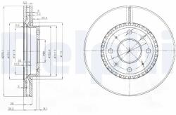 DELPHI Disc Frana Bg4016 Kia Cerato I (BG4016)