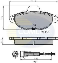 COMLINE Set Placute Frana, Frana Disc Cbp2509 Fiat 500/Cinquecento/Panda/Punto Lancia Y (CBP2509)