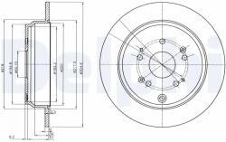 DELPHI Disc Frana Bg4064C Honda Cr-V Ii/Cr-V Iii/Cr-V Iv