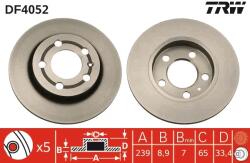 TRW Disc Frana Df4052 Audi A3/Tt Skoda Octavia I Vw Bora/Bora I/Golf Iv (DF4052)