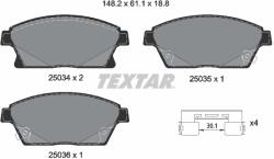 TEXTAR Set Placute Frana, Frana Disc 2503401 Buick Encore/Verano Cadillac Ats