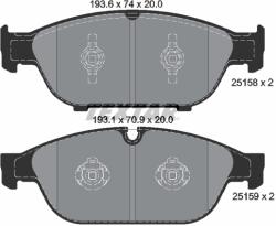 TEXTAR Set Placute Frana, Frana Disc 2515802 Audi A6 C7/A7/A8 D4 Audi (Faw) A6L C7