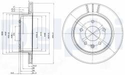 DELPHI Disc Frana Bg3542 Jaguar Xj/Xk 8/Xk Ii