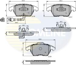 COMLINE Set Placute Frana, Frana Disc Cbp11224 Audi A1/A3/Tt Seat Altea/Ibiza Iv/Leon