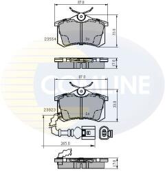 COMLINE Set Placute Frana, Frana Disc Cbp2797 Audi A1/A2/A3/Tt Seat Altea/Arosa/Cordoba