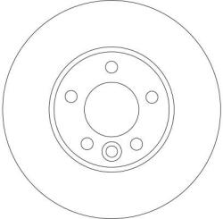 TRW Disc Frana Df4309S Vw California T5/Multivan T5/Transporter T5