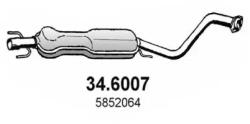 ASSO Toba Esapamet Intermediara 34.6007 Opel Astra G Vauxhall Astra Mk Ivcabriolet
