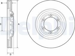 DELPHI Disc Frana Bg4697C Isuzu D-Max Ii (BG4697C)