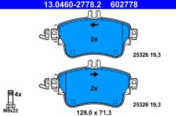 ATE Set Placute Frana, Frana Disc 13.0460-2778.2 Mercedes-Benz A-Class/B-Class (13.0460-2778.2)