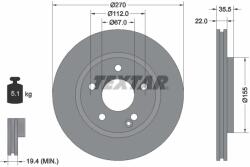 TEXTAR Disc Frana 92124503 Mercedes-Benz Vaneo (92124503)