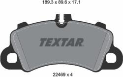 TEXTAR Set Placute Frana, Frana Disc 2246901 Porsche Cayenne/Macan (2246901)