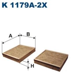 FILTRON Filtru, Aer Habitaclu K1179A-2X Citroën C3 Ii/C3 Iii/C4 Cactus/Ds3/Ds5 Ds Ds 3