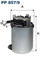 FILTRON Filtru Combustibil Pp857/9 Nissan Qashqai Ii/X-Trail/X-Trail Iii Renault Kadjar
