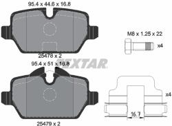 TEXTAR Set Placute Frana, Frana Disc 2547801 Mini Mini Countryman/Mini Paceman