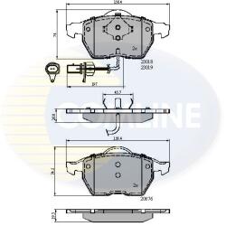COMLINE Set Placute Frana, Frana Disc Cbp11542 Audi A4 B5/A4 B6/A4 B7/A6 C4/A6 C5/A6 C6