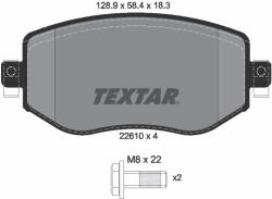 TEXTAR Set Placute Frana, Frana Disc 2261001 Renault Megane Iv/Megane Iv Grand (2261001)