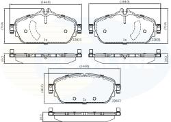 COMLINE Set Placute Frana, Frana Disc Cbp02346 Mercedes-Benz C-Class/C-Class T-Model