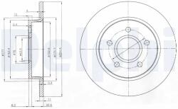 DELPHI Disc Frana Bg3896 Ford C-Max/Focus C-Max/Focus Ii Mazda 3 (BG3896)