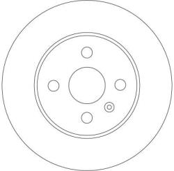TRW Disc Frana Df4344 Holden Combo Opel Astra H Twintop/Combo/Meriva A