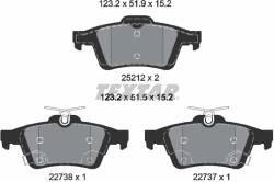 TEXTAR Set Placute Frana, Frana Disc 2521204 Ford Focus Iii Ford Australia Focus (2521204)