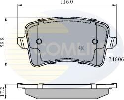 COMLINE Set Placute Frana, Frana Disc Cbp01709 Audi A4 B8/A5/Q5