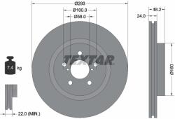 TEXTAR Disc Frana 92327603 Subaru Crosstrek/Impreza/Xv