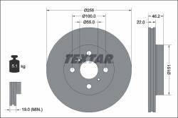 TEXTAR Disc Frana 92344803 Toyota Aqua Ii/Yaris (92344803)
