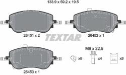 TEXTAR Set Placute Frana, Frana Disc 2645101 Abarth 500E Fiat 500/500E/Tipo